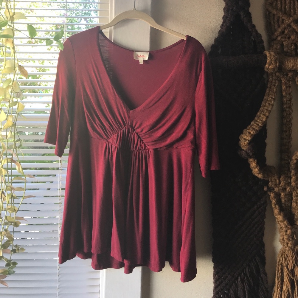 Deletta from Anthropologie empire waist blouse